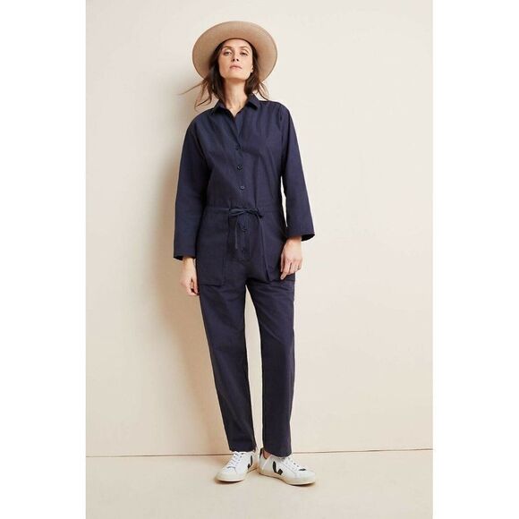 NEW ANTHROPOLOGIE X VELVET GRAHAM & SPENCER Sz S JOSEPHINE UTILITY JUMPSUIT - Picture 4 of 5